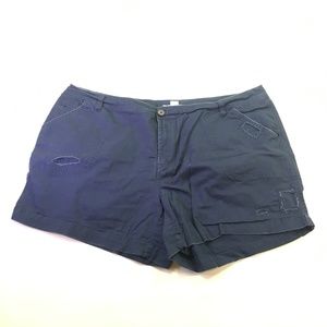 Avenue Navy Blue Patched Women's Short Sz. 20 K067
